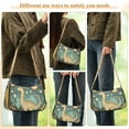 thumbnail image 4 of FORMRS Womens Shoulder Bag with Chain Strap Clutch Purse Cute Tote Handbag, Dinosaur with Stars, 4 of 7