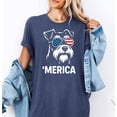 thumbnail image 4 of Miniature Schnauzer Merica Shirt Patriotic Schnauzer Dog Tee 4th of July Schnauzer Shirt Schnauzer Shirt Miniature Schnauzer Gift, 4 of 6