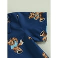 thumbnail image 6 of Wassery Baby Boys Summer Outfits Bear Print Short Sleeve Shirt Lapel Neck Tops and Elastic Shorts 2Pcs Toddler Casual Clothes Set 6M-4T, 6 of 9