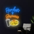 thumbnail image 3 of Handmadetneonsign Horchata Y Pupusas Neon Sign, Mexico Food Wall Art Decor, Restaurant Wall Decor, 3 of 5