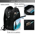 thumbnail image 4 of Fotbe Lighthouse Sea Port Mochila con Estampado y Puerto USB para Hombre y Mujer, Mochila Antirrobo, Mochila de Viaje, Mochila Escolar, Mochila Universitaria, 4 of 7