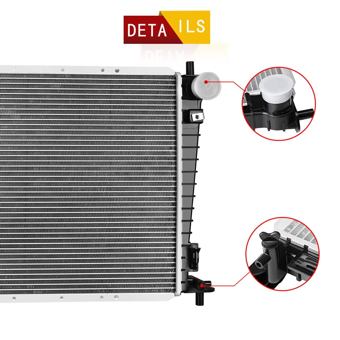 Ledkingdomus Radiator For Ford 1999-2009 F-250 F-350 & 1999-2005 F-150 Expedition 4.2L 4.6L 5.4L