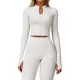 thumbnail image 1 of Chaqueta de Yoga for mujer, chaqueta de Yoga deportiva for correr al aire libre con cremallera, chaqueta de manga larga, ropa de Yoga de secado rápido for niñas, 1 of 7