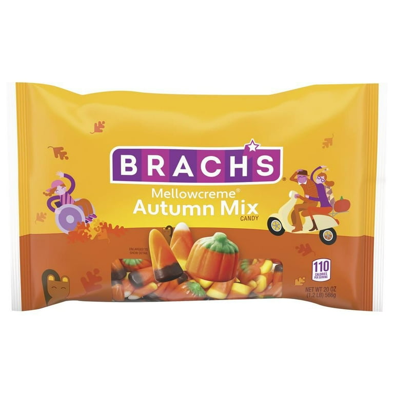 Brachs Candy Corn, Caramel Apple, Autumn Mix and Mellowcreme Pumpkins, 11  Ounce 4 Pack 