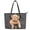 Shar Pei Dog, variant on ZUXONGSY Colorful Paw Print Top Handle Bag for Women Waterproof Satchel Handbags Trendy Travel Purse with Zip Compartments for Workout Dating