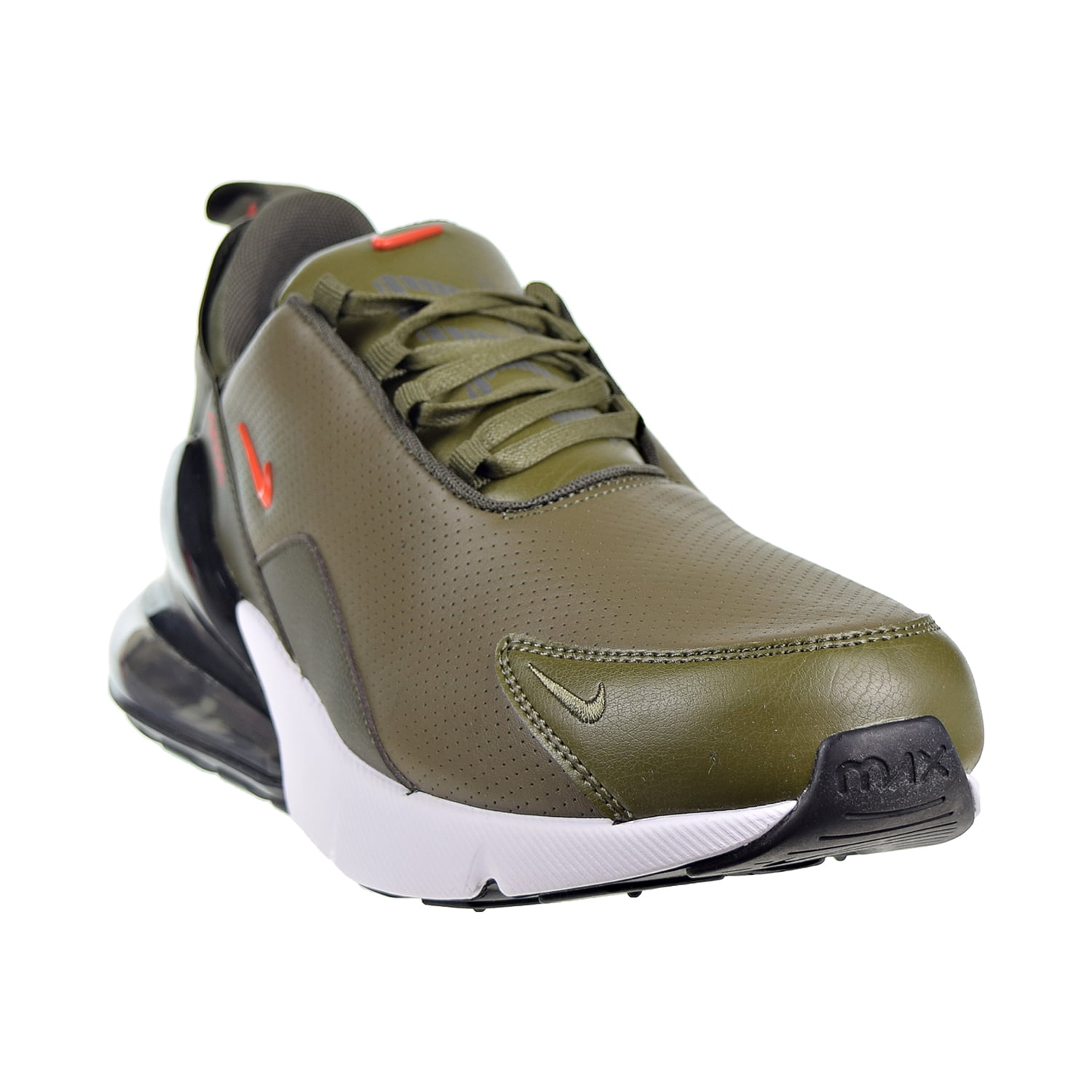 Grillo Muy enojado inferencia Nike Air Max 270 Premium Leather Men's Shoes Medium Olive/Team Orange  bq6171-200 - Walmart.com