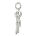 thumbnail image 2 of White Sterling Silver Charm Pendant 24 mm 16 Polished Anchor Heart And Cross, 2 of 4
