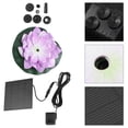 thumbnail image 2 of Solar Lotus Fountain Artificial Floating Lotus Flowers Fountain (Purple), 2 of 6