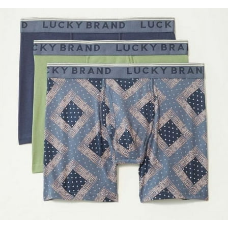 LUCKY BRAND BOXER X3 - 233 PATCH PURPLE - XLARGE - MEN BRIEF UNDERWEAR PACK P315