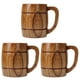thumbnail image 1 of 3X de Madera Natural de Estilo Clásico de 400 Ml Tazas de Cerveza de Madera para Beber, 1 of 5
