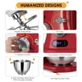 thumbnail image 4 of ZACME 8.4QT Commercial Stand Mixer 800W, 11 Speed, Metal Food Mixers Kitchen Electric Stand Mixer with Stainless Steel 8L Bowl, Dough Hook, Whisk and Beater, Dark Red, 4 of 10