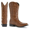 thumbnail image 5 of IUV Cowboy Boots For Men Western Boot Durable Classic Embroidered Square Toe Traditional Boots, 5 of 7