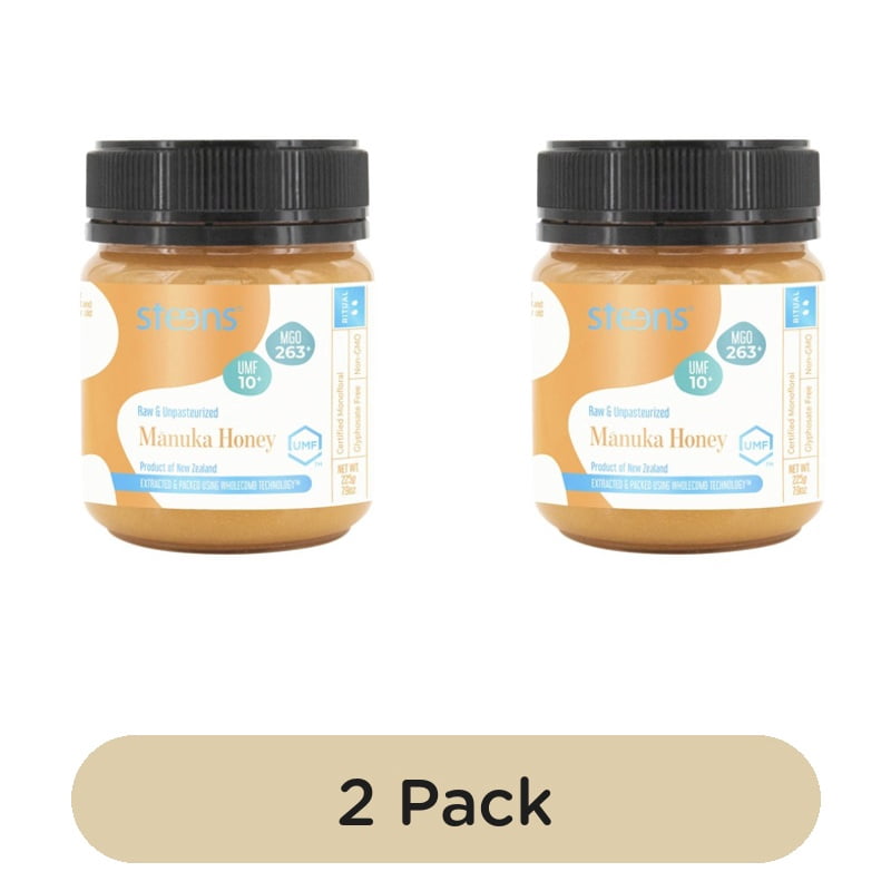Steens MGO 263 UMF10 Manuka Honey 225g, British Import (Pack of 2)