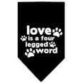 thumbnail image 5 of Pet and Dog Bandana Screen Printed, "Love Is A Four Legged Word", 5 of 10