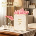 thumbnail image 2 of Mothers Day  Bag - 11.5'' Medium Happy Mother's Day Paper  Bag with Tissue Paper and Handles Elegant Embossed Rose  Wrap Bag for Mom Nana Grandma Wife Sister, 2 of 6