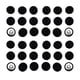 thumbnail image 1 of Accesorios de Costura Botones Cubiertos de Tela de Algodón 40pcs para Prenda Negra Sunnimix Botones cubiertos de tela, 1 of 4