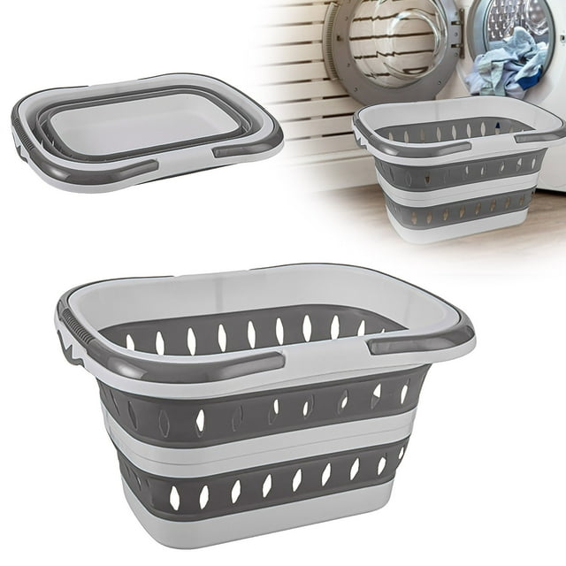 Organisateur de Rangement Pliable pour Lessive, Durable et Léger, pour Vêtements et Jouets, Conception Gain de Place
