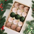 thumbnail image 4 of 15 piezas de bolas navideñas de terciopelo de 8 cm, adorno colgante para árbol de Navidad, decoración navideña, 4 of 4