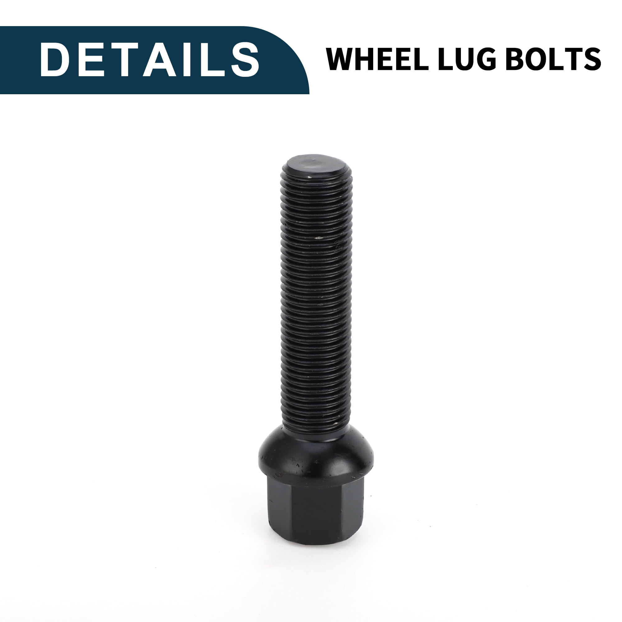 Unique Bargains Ball Seat Wheel Lug Bolt for Volkswagen and for Audi M14x1.5 10-Piece