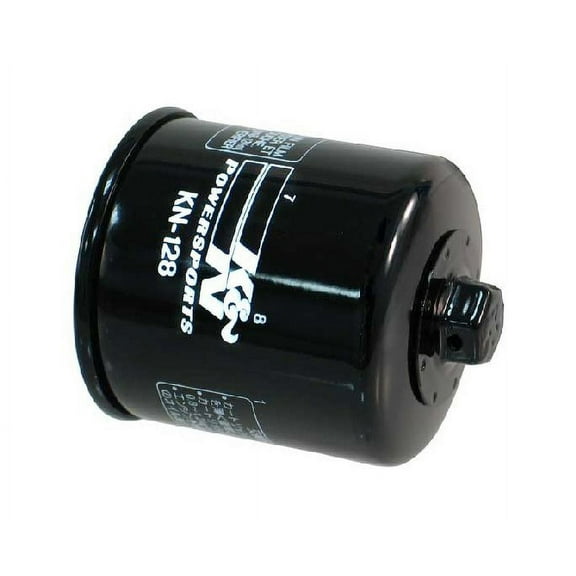 K&N Motorcycle Oil Filter: High Performance, Premium, Designed to be used with Synthetic or Conventional Oils: Fits Select Kawasaki Vehicles, KN-128