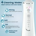 thumbnail image 3 of OasiSmile Water Flosser for Teeth Cleaning, Portable Cordless Dental Floss 300ML Rechargeable Oral Irrigator with 5 Jet Tips for Home Travel Office, White, 3 of 7