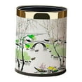 thumbnail image 1 of Papelera decorativa de 10L, elegante, ideal para dormitorio, baño, cocina, debajo Estilo C, 1 of 9
