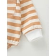 thumbnail image 6 of Bagilaanoe Newborn Baby Girl Boy Rompers Tops Stripe Print Long Sleeve Bodysuit 6M 9M 12M 24M Infant One Piece Jumpsuit, 6 of 9