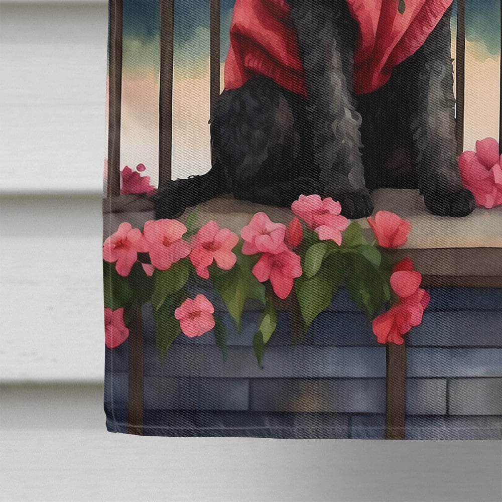 Kerry Blue Terrier Two Hearts House Flag 28 in x 40 in