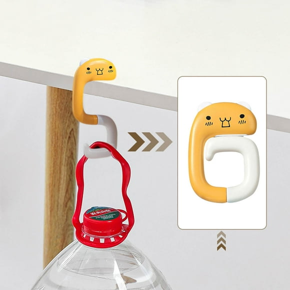 EGNMCR Hooks for Hanging Folding Hook Punch- Desk Surface Removable Key Hanger Student Desk Side Bag Hook hook up