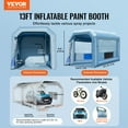 thumbnail image 2 of VEVOR Inflatable Paint Booth, 13.1 x 9.8 x 9 ft Inflatable Spray Booth, with 750W Powerful Blower and Air Filter System, Portable Car Paint Booth for Motorcycle, Bicycle, Auto Part Painting, 2 of 9