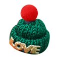 thumbnail image 3 of High Quality!Red Green White Mini Knitted Hat Holiday Candy Stick Topper, 3 of 5