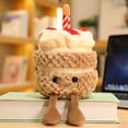 thumbnail image 2 of Easter Decorations Birthday Cake Plush Toy, Cute Birthday Cake Stuffed Animal for women , Cute Birthday Plushies Pillow Food Stuffed Animals, 2 of 8