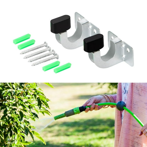 koolsoo Garden Hose -Reel -wall Assembly Bracket Brackets Multifunctional Water Hose Trolley Hooks for The Courtyard Household Outside The Garden
