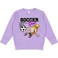 thumbnail image 2 of Inktastic Soccer Girl Toddler Sweatshirt, 2 of 4