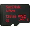 thumbnail image 2 of SanDisk Ultra - Flash memory card (microSDXC to SD adapter included) - 128 GB - UHS Class 1 / Class10 - microSDXC UHS-I, 2 of 2