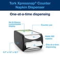thumbnail image 2 of Essity North America 6232000 R3J Tork Xpressnap Signature Tabletop Licorice Napkin Dispenser, 2 of 2