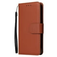 thumbnail image 2 of SaniMore for iPhone 15 Plus 6.7" PU Leather Case, Magnetic Closure Flip Wallet Cover with Wrist Strap Card Slot & Multi-Angle Kickstand All-Inclusive Protective Shell, Brown, 2 of 6