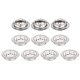 thumbnail image 1 of Uxcell 10pcs Ventiladores Circulares 1.1" (29mm) Diseño de Panal de Acero Inoxidable Vent Louver Redondo Malla Hueca Lateral para Cocina Baño Armario de Zapatos Vestidor, Plata, 1 of 6