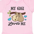 thumbnail image 4 of Inktastic My Gigi Loves Me with Sloth and Hearts Boys or Girls Baby Bodysuit, 4 of 5