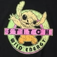 thumbnail image 2 of Neff X Disney Men's Stitch Surf Energy Distressed Graphic Tee T-Shirt in Black (Small, Black), 2 of 2