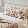 thumbnail image 5 of White Pumpkins Fall Long Body Pillow Cover 20x60 Inch, Thanksgiving Floral Leaves Farmhouse Decorative Pillowcase with Zipper, Microfiber Pillow Protector, Soft Breathable Long Pillowcases for Women, 5 of 9