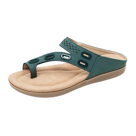 

OGLCCG Sandals for Women Wide Width 2023 Fashion Comfy Flat Sandal Comfortable Summer Beach Travel Flip Flops