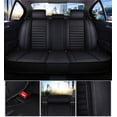 thumbnail image 5 of FYUU Black, PU Leather, Wear Resistant, Seat Covers with Headrest & Waist pillow, 7 Pieces, 5 of 5
