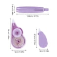 thumbnail image 2 of HAMPPLIES 5Ud De Correctora Morada Resistente Para De Oficina Y Estudio, 2 of 7