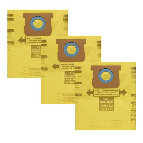 Type H Vacuum Filter Bags for 58 Gallon Vacuums