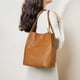 thumbnail image 2 of Bolso de hombro Kattee para mujer, de piel auténtica, suave, color marrón, 2 of 7