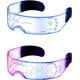 thumbnail image 1 of 2 pares de gafas con visera LED, gafas futuristas de 7 colores, 4 modos, gafas luminosas de panal, gafas luminosas para adultos (estilo fresco), 1 of 5