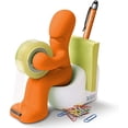 thumbnail image 1 of SHAR Office Supplies - Fun Tape Dispenser - Fun and Cool Office Accessory Holder with Tape Roll, Paper Clips, Sticky Notes and Pen Included (Orange), 1 of 5
