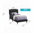 thumbnail image 3 of Classic Black Twin Bed Enhancing Contemporary Decor with Casual Style, 3 of 5