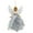 Silver, variant on Mini Angel Christmas Tree Topper, Angel Treetop with anging Rope Portable for Christmas Decorations Xmas Tree Ornament